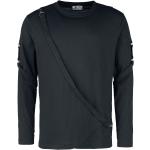 Poizen Industries - Gothic Langarmshirt - Edgar Top - S bis XL - für Männer - Größe XL - schwarz