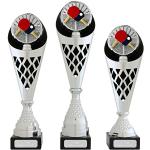 pokalspezialist Pokal M Pokal Tischtennis Serie Verdun Trophäe Silber groß mit Gravur
