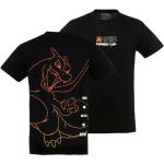 Schwarze Kurzärmelige Pokemon T-Shirts aus Baumwolle für Herren Größe XL 