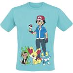 Pokemon Ash Ketchum T-Shirt türkis L