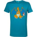 Türkise Kurzärmelige Pokemon T-Shirts aus Baumwolle Größe M 