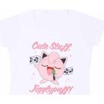 Rosa Langärmelige Pokemon T-Shirts aus Baumwolle für Damen Größe XXL 