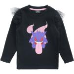 Schwarze Pokemon Rundhals-Ausschnitt Kindersweatshirts mit Glitzer aus Mesh für Babys 