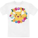 Weiße Pokemon Pikachu Rundhals-Ausschnitt Kinder T-Shirts für Babys 