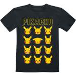 Schwarze Pokemon Pikachu Rundhals-Ausschnitt Kinder T-Shirts für Babys 