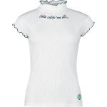 Weiße Bestickte Pokemon Rundhals-Ausschnitt T-Shirts für Damen Größe XXL 