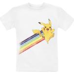 Weiße Pokemon Pikachu Rundhals-Ausschnitt Kinder T-Shirts für Babys Größe 164 