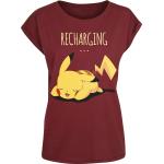 Pokemon Pikachu Rundhals-Ausschnitt T-Shirts für Damen Größe XXL 
