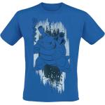 Blaue Pokemon Rundhals-Ausschnitt T-Shirts für Herren Größe M 