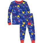 Blaue Pokemon Kinderschlafanzüge & Kinderpyjamas für Jungen Größe 134 
