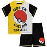 Schwarze Pokemon Pokeball Kinderschlafanzüge & Kinderpyjamas für Jungen Größe 128 
