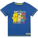 Blaue Pokemon Mauzi Printed Shirts für Kinder & Druck-Shirts für Kinder für Jungen Größe 134 