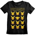 Reduzierte Schwarze Pokemon Pikachu Kinder T-Shirts für Jungen Größe 164 