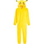 Gelbes Pokemon Pikachu Faschingszubehör aus Fleece für Herren 