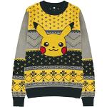 Bunte Pokemon Pikachu Weihnachtspullover für Herren Größe XL Weihnachten 