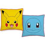 Blaue Pokemon Pikachu Quadratische Sofakissen & Dekokissen 40x40 