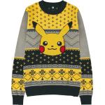 Bunte Pokemon Pikachu Weihnachtspullover für Herren Größe XL zu Weihnachten für den für den Herbst 