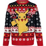 Bunte Pokemon Pikachu Weihnachtspullover aus Acryl für Herren Größe XXL zu Weihnachten für den für den Herbst 