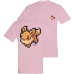 Rosa Kurzärmelige Pokemon Kinder T-Shirts aus Baumwolle 