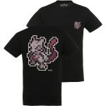 Schwarze Kurzärmelige Pokemon T-Shirts aus Baumwolle Größe S 