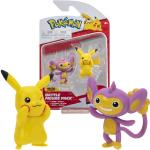 Pokémon PKW2635 - Battle Figure Pack - Pikachu & Griffel, offizielle detaillierte Figuren, je 5 cm