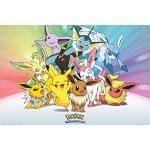 Pokémon Poster Evoli Entwicklungen (91,5cm x 61cm) + Ü-Poster