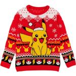 Rote Nintendo Pokemon Pikachu Kinderweihnachtspullover aus Jersey für Babys Größe 146 