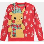Rote Pokemon Pikachu Bio Weihnachtspullover für Herren Größe S zu Weihnachten 