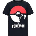 Schwarze Kurzärmelige name it Pokemon Kinder T-Shirts aus Baumwolle für Jungen Größe 158 