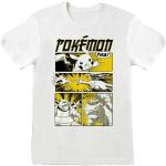 Weiße Langärmelige Pokemon T-Shirts aus Baumwolle für Damen Größe XXL 
