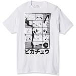 Weiße Kurzärmelige Pokemon Pikachu T-Shirts für Herren Größe S 
