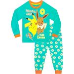 Grüne Pokemon Pikachu Kinderschlafanzüge & Kinderpyjamas Größe 122 
