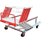 Polanik® Hürdenwagen für Trainingshürden Silber