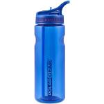 Polar Gear AQUA GRIP Bottle,BPA-freie wiederverwendbare Sport-Trinkflasche & faltbarer Strohhalm,Trinken im Fitnessstudio, im Auto & Outdoor,Marineblau, 650ml