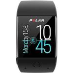 Reduzierte Schwarze Polar M600 Fitness Tracker | Fitness Armbänder mit LED-Zifferblatt mit GPS mit Gorilla-Glass-Uhrenglas für Herren 