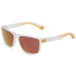 Orange Polaroid Eyewear Rechteckige Kunststoffsonnenbrillen für Herren 