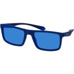 Blaue Polaroid Eyewear Rechteckige Sonnenbrillen polarisiert aus Kunststoff für Herren 