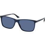 Blaue Polaroid Eyewear Quadratische Sonnenbrillen polarisiert aus Kunststoff für Herren 
