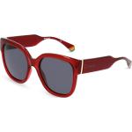 Bordeauxrote Polaroid Eyewear Kunststoffsonnenbrillen für Damen 