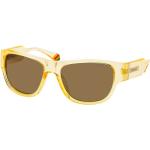 Gelbe Polaroid Eyewear Quadratische Sonnenbrillen polarisiert aus Kunststoff für Herren 