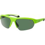 Grüne Polaroid Eyewear Rechteckige Sonnenbrillen polarisiert aus Kunststoff für Herren 