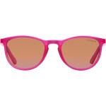 Reduzierte Pinke Rechteckige Sonnenbrillen polarisiert aus Kunststoff für Kinder 