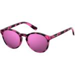 Reduzierte Rosa The Beatles Runde Sonnenbrillen polarisiert aus Kunststoff für Damen 