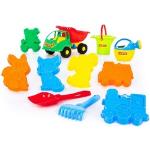 Bunte Polesie Sandkasten Spielzeuge für Kinder 11-teilig 