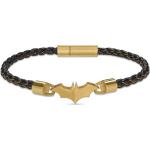 Police PEAGB0034702 Herren-Armband Batman Schwarz/Goldfarben