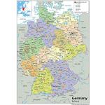 Bunte Deutschlandkarten aus Papier 