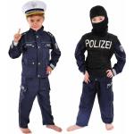 Blaue Polizei-Kostüme für Kinder Größe 122 