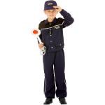 Dunkelblaue Buttinette Polizei-Kostüme für Kinder Größe 128 