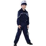 Dunkelblaue Mottoland Polizei-Kostüme aus Polyester für Kinder 