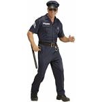 Blaue Gestreifte Widmann Polizei-Kostüme für Herren Größe S 